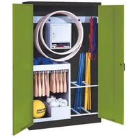 C+P Sportgeräteschrank mit Vollblech-Flügeltüren (Typ 1), HxBxT 195x120x50 cm,