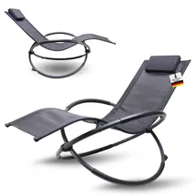 Albatros Gartenliege X-FORM 93 x 90 x 0 cm Grau