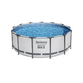 BESTWAY Steel Pro Max Frame Pool Set 396 x 122 cm inkl. Filterpumpe