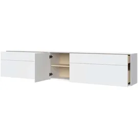 LeGer Home by Lena Gercke Essentials Lowboard 277 cm Weiß MDF/Metall