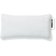RIBECO Nackenstützkissen Luca 40 x 80 cm Weiß