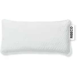 RIBECO Nackenstützkissen Luca 40 x 80 cm Weiß