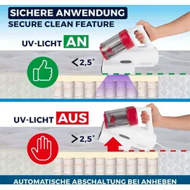 Clean Maxx Milbensauger Rotation Rot/Weiß