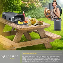 Kesser Einkaufstrolley grau 56L