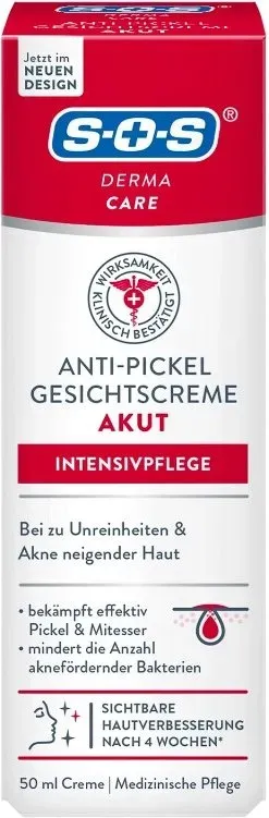 SOS Derma Care Anti-Pickel Gesichtscreme Akut 50 ml