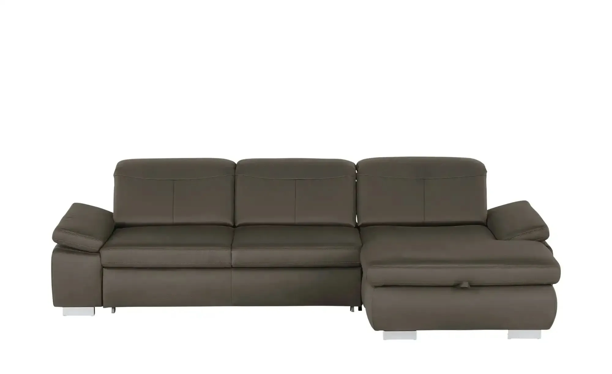 Lounge Collection Ecksofa aus Mikrofaser Kathrin , braun , Maße (cm): B: 309 H: 85 T: 195.0