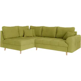 Home Affaire Eckcouch Polyester 3-Sitzer Grün