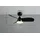 Trio HELSINKI 1 Deckenleuchte mit Ventilator Ø 90cm H: 40cm schwarz matt