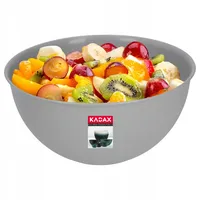 Kadax Schüssel aus Kunststoff, Salatschüssel, 1L, grau) - Kadax