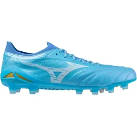 Mizuno Morelia Neo IV Beta Elite FG Herren Blau/Weiß/Gold 43