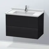 Duravit Waschtischunterschrank 2 Auszüge 82 x 55,8 cm Eiche Schwarz Matt