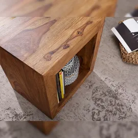 KADIMA DESIGN Standregal 44 x 44 x 44 cm Braun