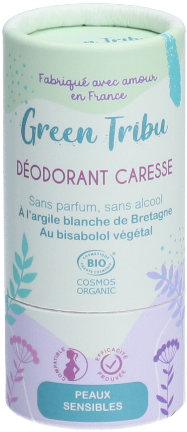 Green Tribu Déodorant caresse Argile blanche de Bretagne 50 g Roll-On