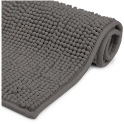Badematte Beaumare WR    Beautissu, 100% Polyester, ruschfester Badezimmerteppich 100x70cm grau