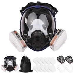 Tidyard Verkleidungsmaske 16 in 1 Gasschutz-Atemschutzmaske Vollgesichtsschutz
