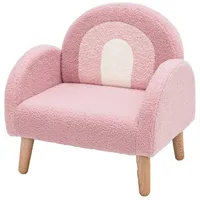 KOMFOTTEU Kindersofa Kindersessel, mit Rückenlehne & Armlehne,bis 50 kg rosa