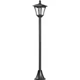 Solar Gartenlaterne Laterne Wegleuchte Mit Led 40 Lumen Schwarz 18 X 18 X 160cm