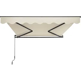 Tectake Gelenkarmmarkise Ornella 150 cm beige