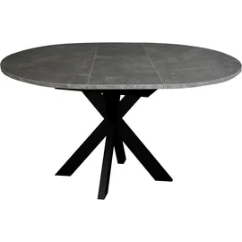Mäusbacher Ausziehtisch 110 x 76 x 110 cm grau/schwarz