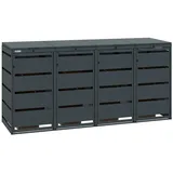 MBOX24 Mülltonnenbox MBOX24 Classic Mülltonnenbox für 120L aus verzinktem Stahl