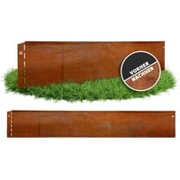 GartenAZ Rasenkante GartenAZ Metall Rasenkante corten 103x13 cm 15 Stück