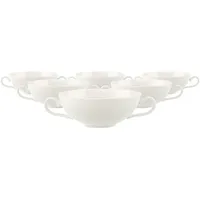 Villeroy & Boch Royal Suppen-Obertassen 6-tlg. weiß