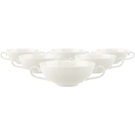 Villeroy & Boch Royal Suppen-Obertassen 6-tlg. weiß