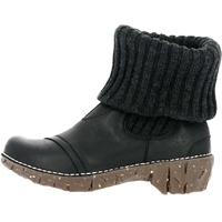 El Naturalista Damen Ankle Boots Yggdrasil, Frauen Stiefeletten,Wechselfußbett,uebergangsstiefel,flach,Stiefel,Bootee,Black,38 EU / 5 UK