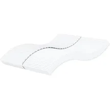 vidaXL Schaumstoffmatratze Weiß 160x220 cm Härtegrad H2 H3