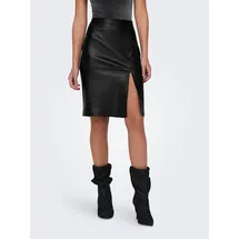 Only Lederimitatrock Damen Schwarz 36