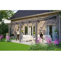 SKANHOLZ Terrassenüberdachung Venezia 541 x 339 cm schiefergrau