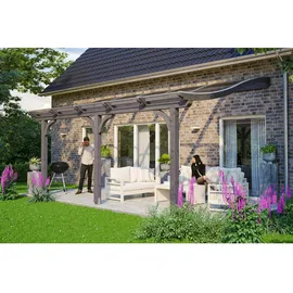SKANHOLZ Terrassenüberdachung Venezia 541 x 339 cm schiefergrau