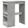 vidaXL Bartisch mit Regal 90 x 47,5 x 103,5 cm Grau