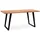 KADIMA DESIGN Schreibtisch Massivholz Baumkante, mit U-Gestell, Akazie 140x80x76 cm