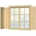 SKANHOLZ Fensterläden für Doppelfenster für 28-DF-02 & 45-DF-04