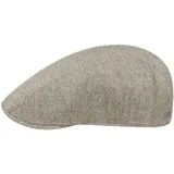 Stetson Sustainable Herringbone Flatcap - Modische Kappe - Nachhaltige Schirmmütze aus Wolle, Seide & Leinen - Herren - Frühjahr bis Winter beige L (58-59 cm) - L