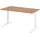 bümö Schreibtisch Serie-XB Nussbaum / Weiß