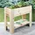Haushalt International Hochbeet 92 x 41 x 80 cm mit Ablage natur