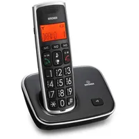 Brondi Bravo Gold Schwarz Telefon Cordless Freisprecheinrichtung Buttons Große