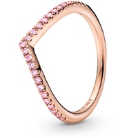 Pandora 186316C02 Damenring Wish Funkelndes Pink Roségoldfarben, 60/19,1