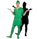 ORION COSTUMES Unisex Erwachsener Verlorener Junge und Sein Schatten 2-in-1-Karneval Film Kostüm - Einheitsgröße