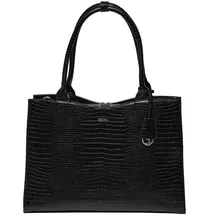 Socha Laptoptasche Socha Crocodile Jet Black Damen
