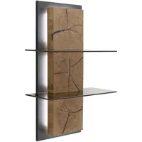 MCA Furniture MCA Wandregal Assini Holz Braun Wildeiche