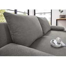 Jockenhöfer Schlafsofa Kunstleder 2-Sitzer Grau