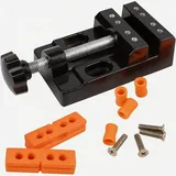 Sourcemall Flat Mini Tischschraubstock Tischklammer Bohrmaschine Schraubstock Werkzeuge für Hobby Craft