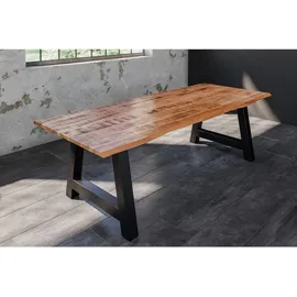 möbelliebling DORA 240 x 77 x 100 cm naturfarben/schwarz