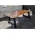 möbelliebling DORA 240 x 77 x 100 cm naturfarben/schwarz