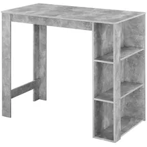 [en.casa] Bartisch Danderyd 120 x 60 x 106 cm Grau