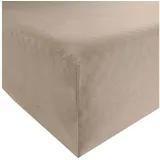 REDBEST Spannbettlaken Jersey-Elasthan 90 x 190 - 100 x 200 cm beige