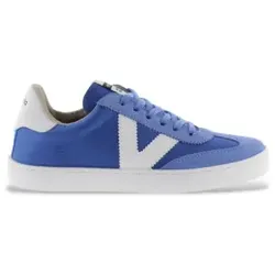 Victoria für Damen. 1126193 Berlin Leder Sneakers blau (37), Wohnung, Schnürsenkel, Lässig